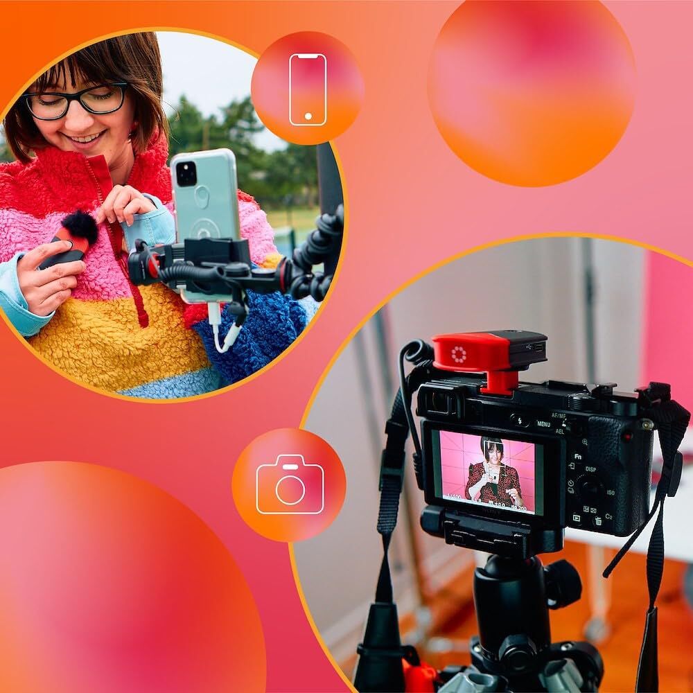 Joby Wavo Air 2.4Ghz Wireless Microphone System with Two Transmitters Designed M