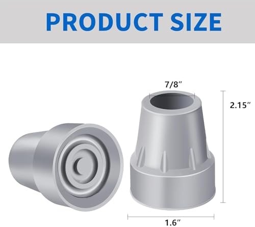 Crutch Tips Heavy Duty Rubber Replacement