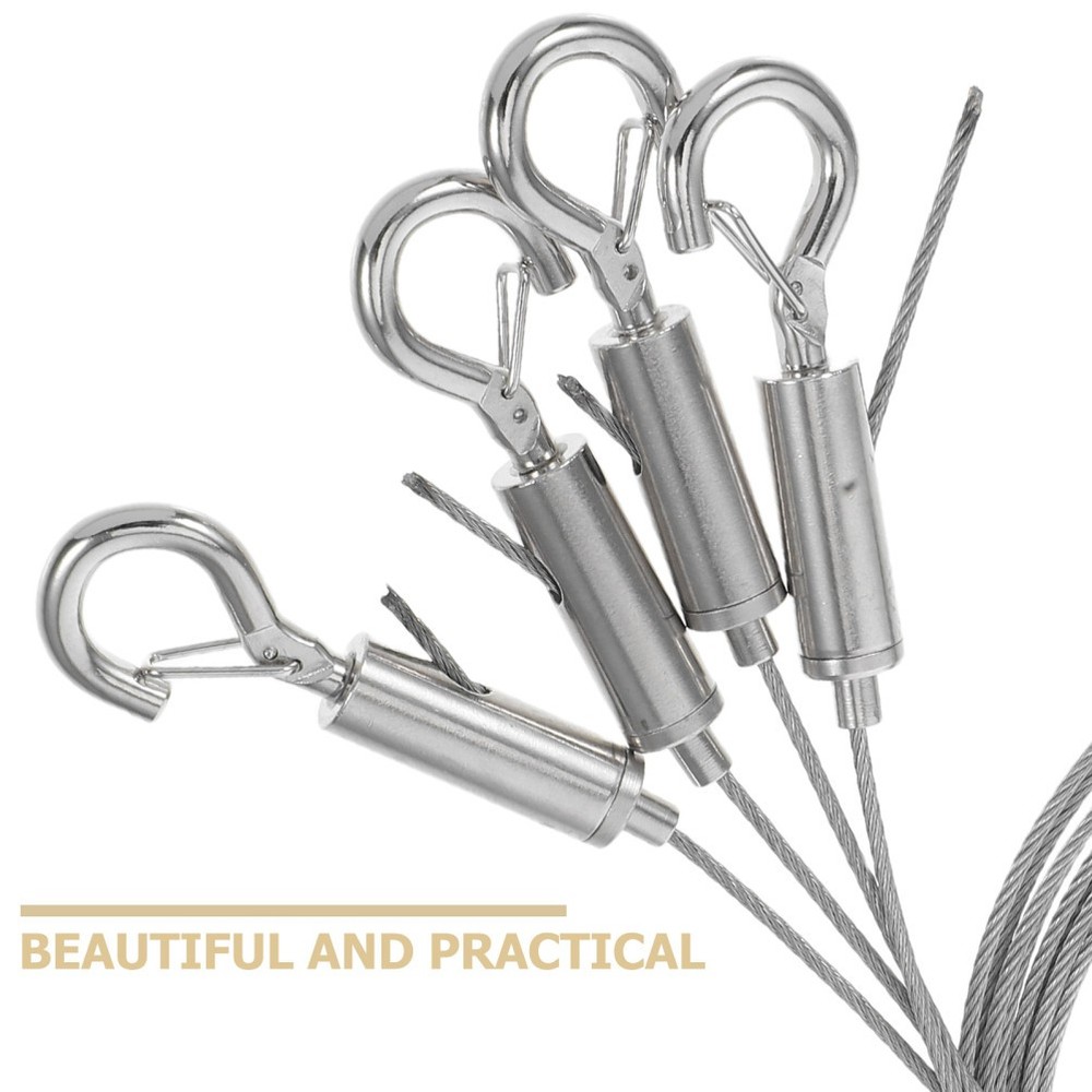 4 Pcs Picture Hanger Hook Gallery Hanging System Adjustable Wire