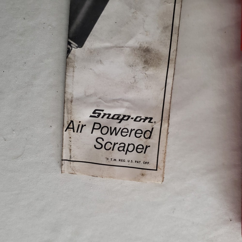 Snap-on, PGS1A Air Powered Scraper, with Accessories tested works