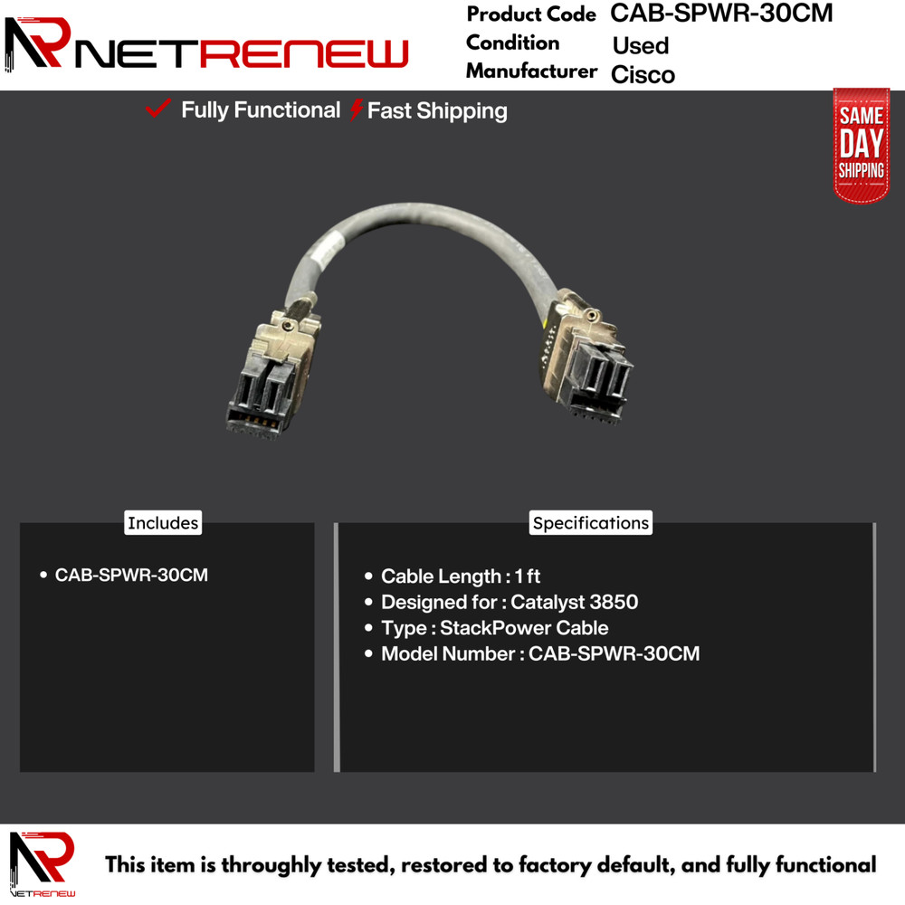Cisco  CAB-SPWR-30CM - 30cm Stack Power Cable