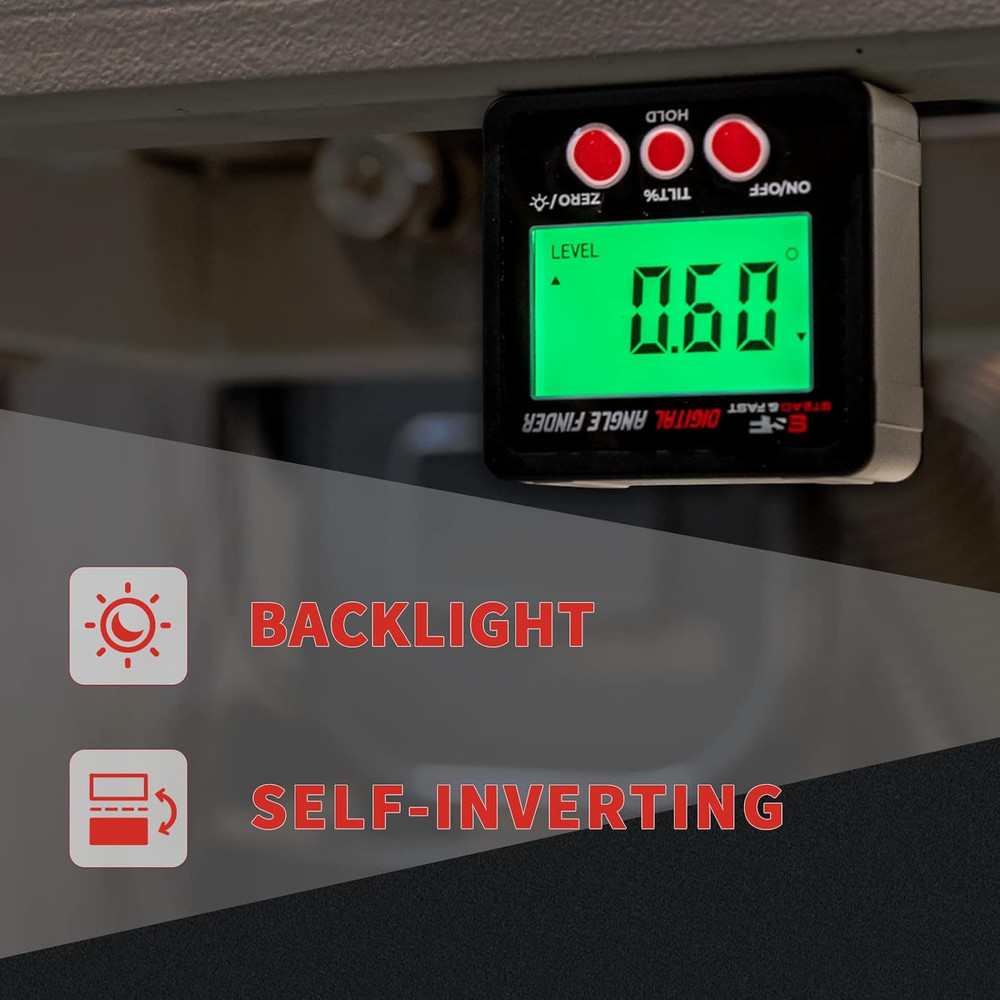 Digital Inclinometer with Backlit Display for Accurate Angle Measurement