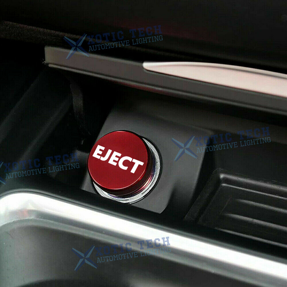 Universal Interior Aluminum Alloy Eject Button Cigarette Lighter Switch Decor