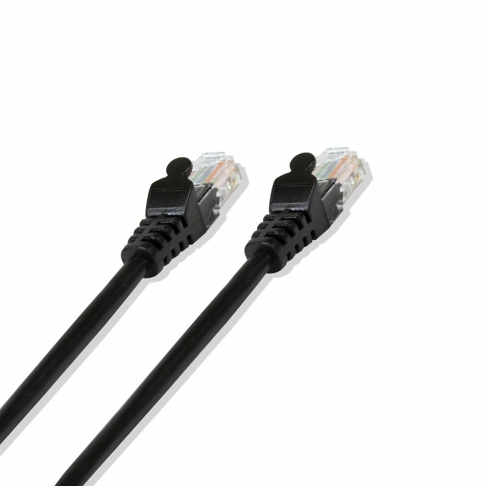 100Ft Cat6 Ethernet RJ45 Lan Wire Network Black UTP 100Ft Patch Cable (5 Pack)
