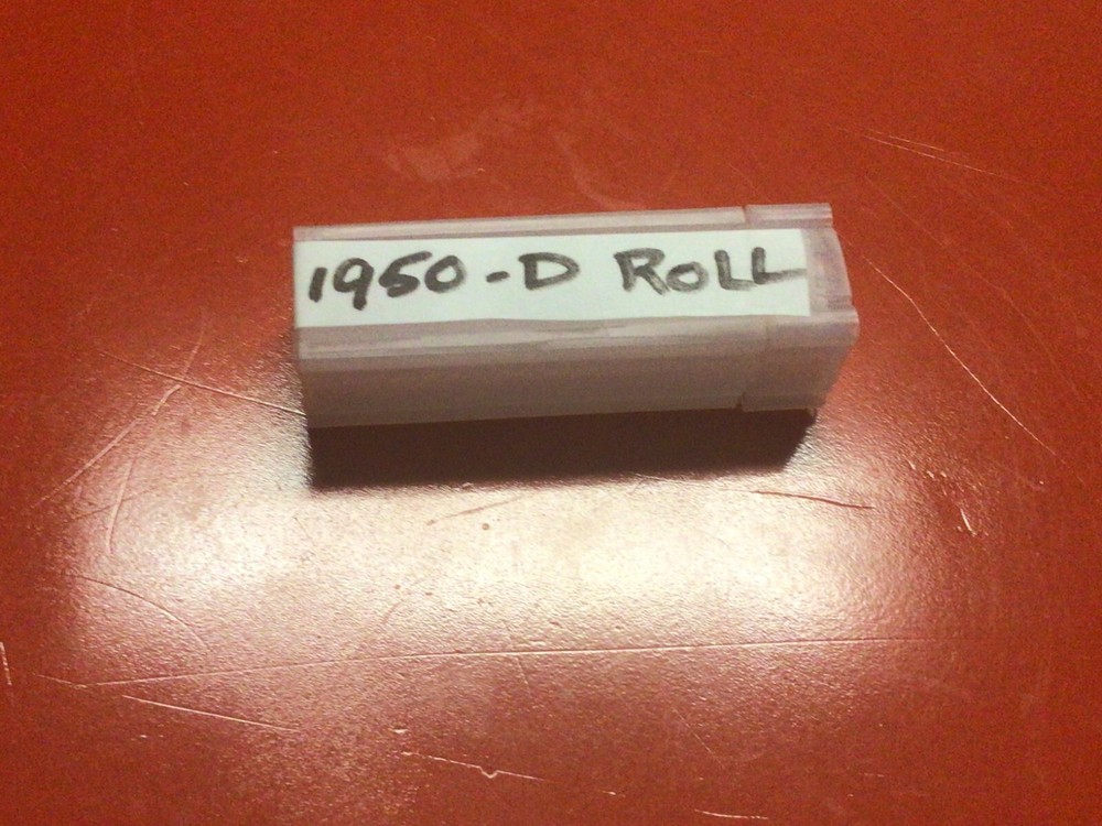 1950D PENNY ROLL BU ROLL