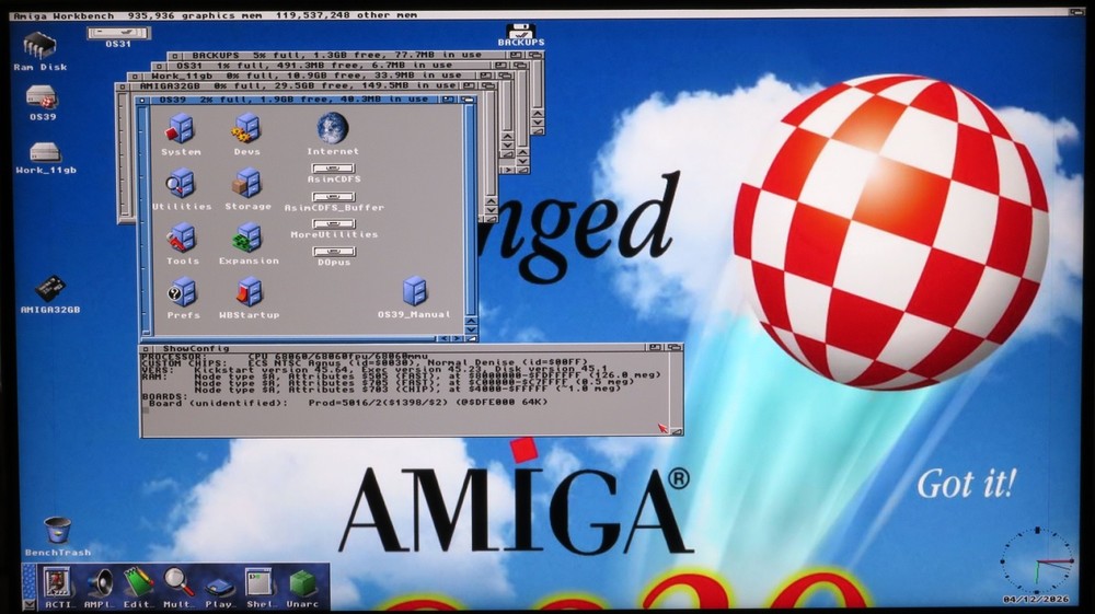 BLACK Vampirized Commodore Amiga 2000 A2000 Desktop Computer 68080@85mhz Vampire