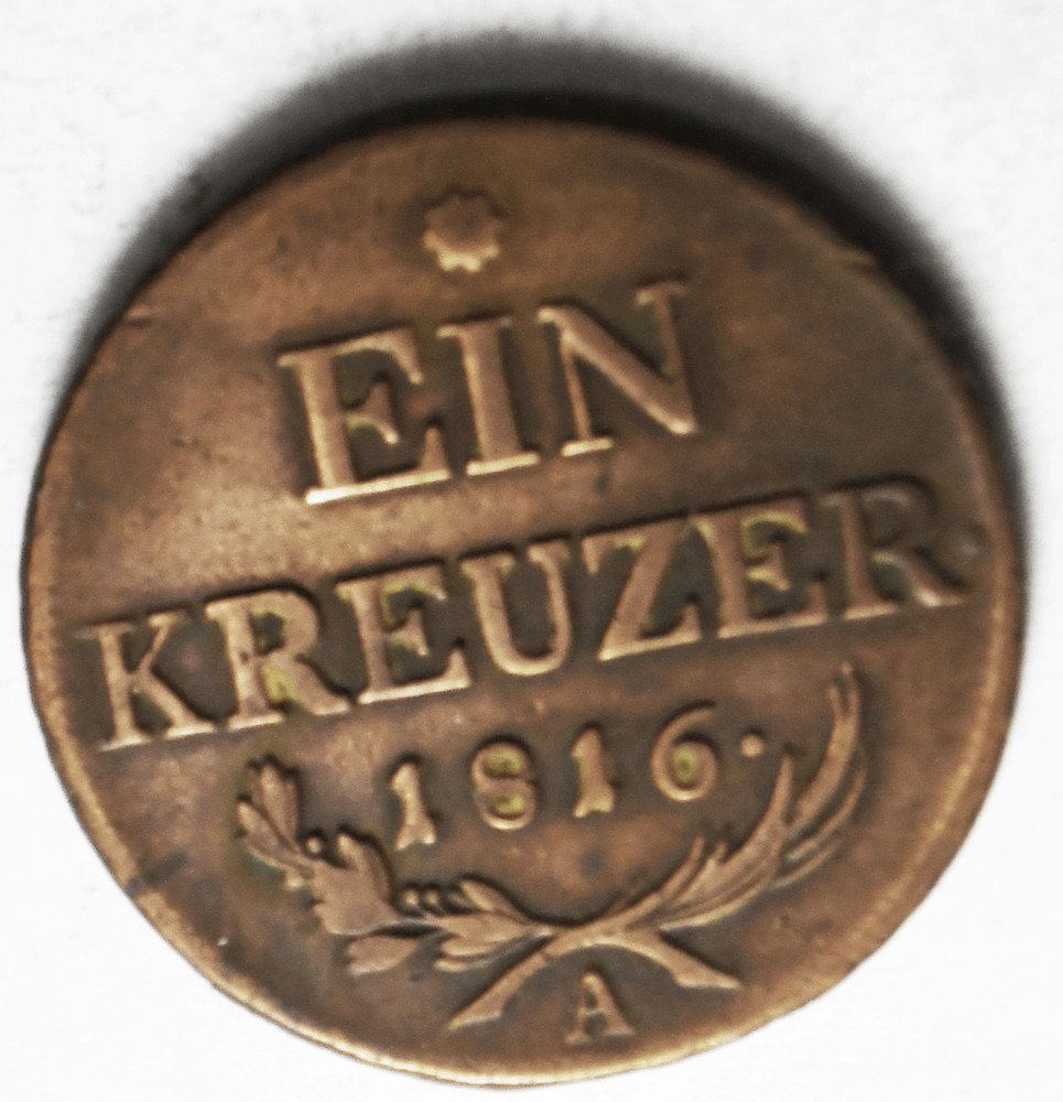 1816 A Austria Kreuzer KM# 2113