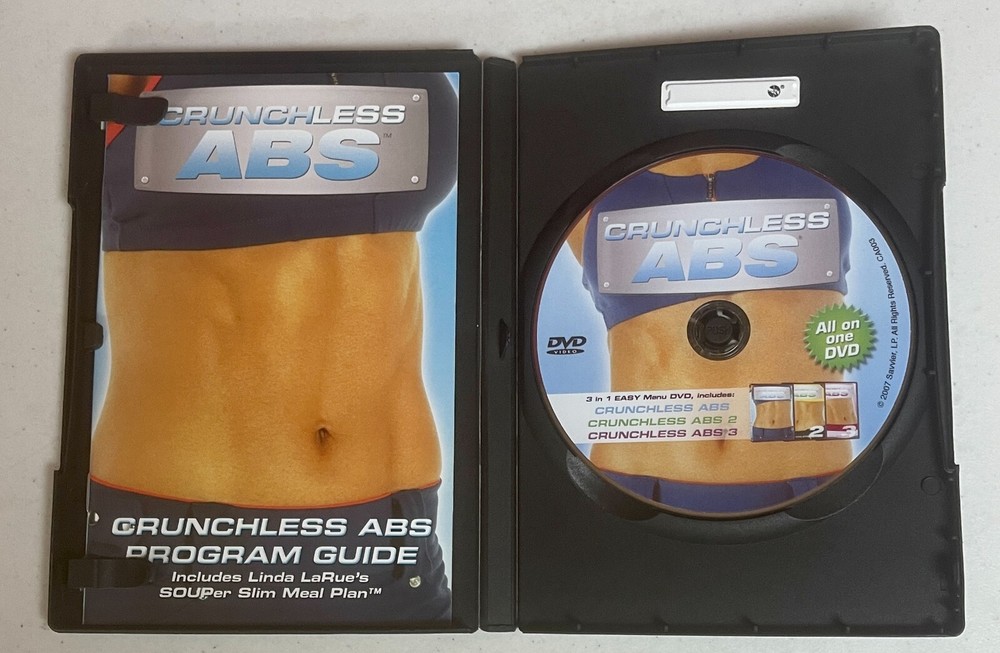 Crunchless Abs 10-minute Workouts on 2 DVD Set 6 Workouts