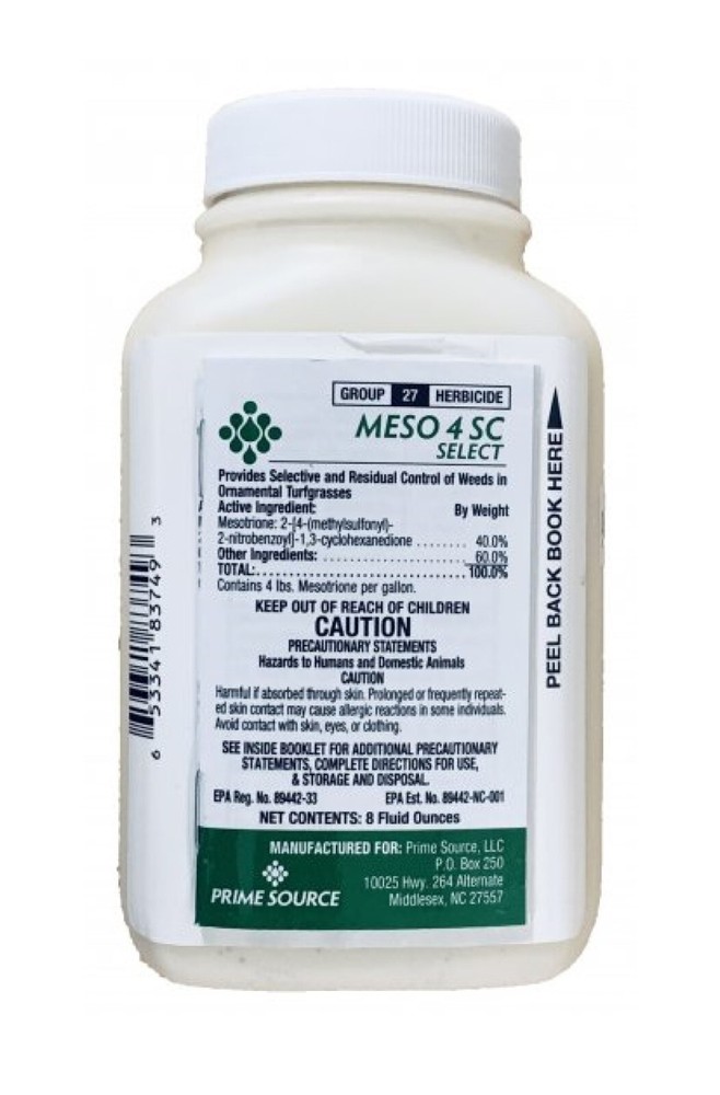 Prime Source Meso 4SC Select Pre- or Post-Emergent Herbicide 8 oz