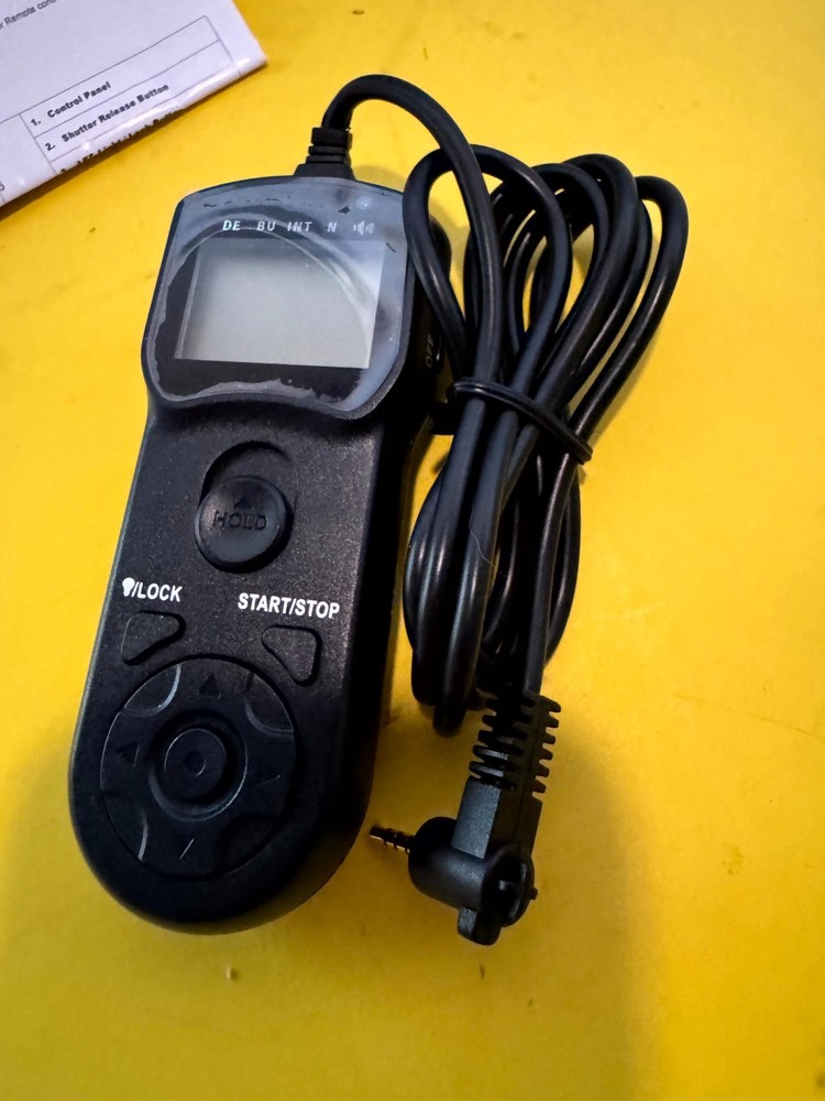 JJC TM-D Multi-Function Timer Remote Control Black for Panasonic Lumix Camera