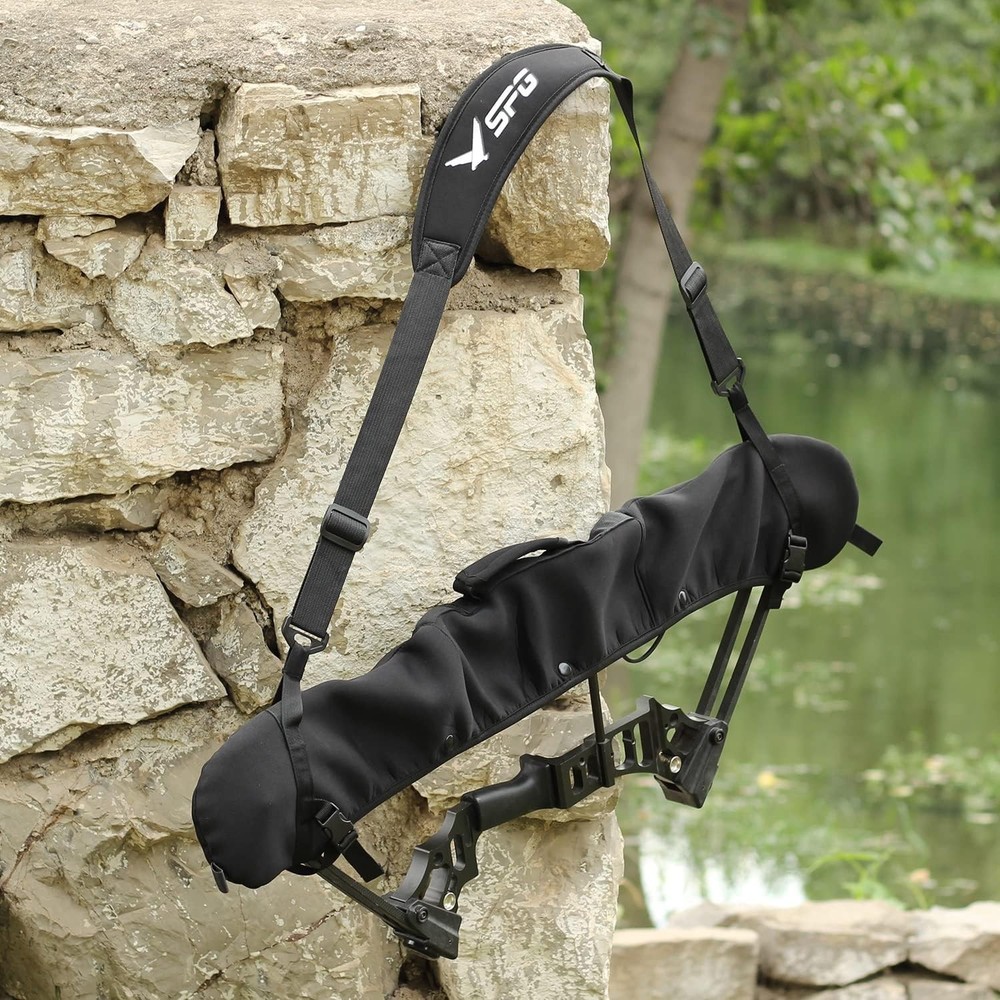 Archery Bow Sling Case Shoulder Strap Carrying Protective Compact Bag