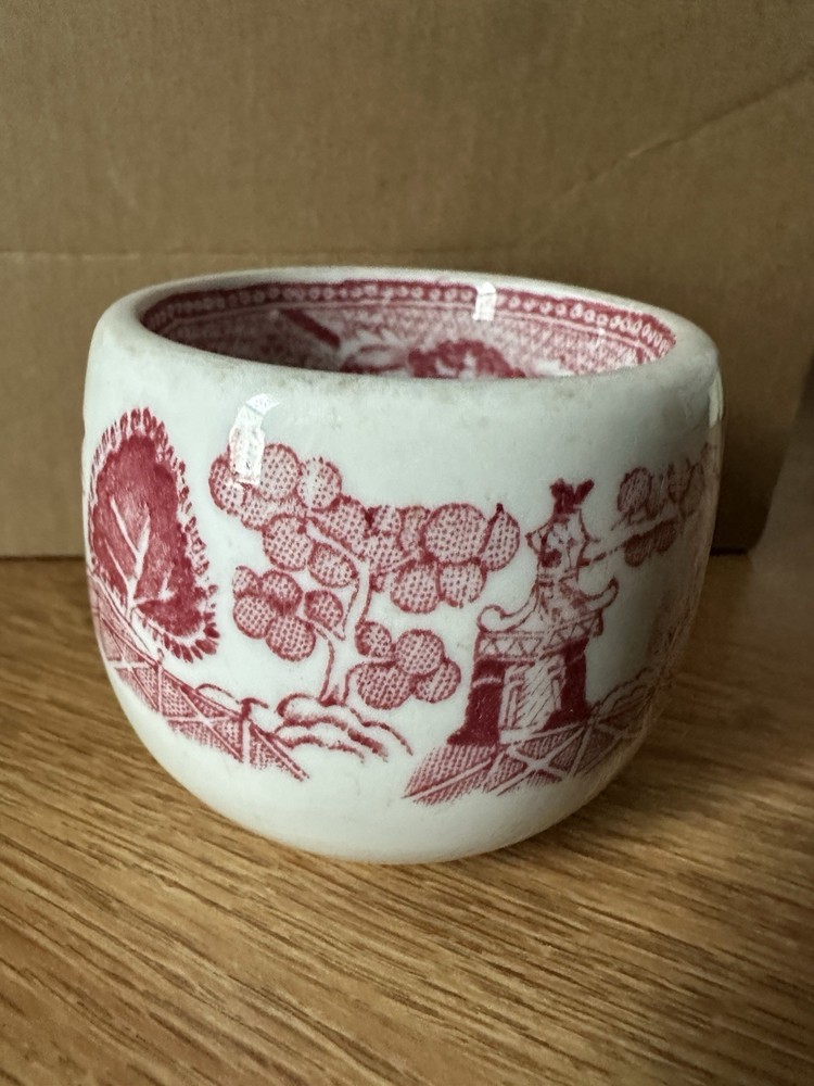 Small Tea Cup Red And White