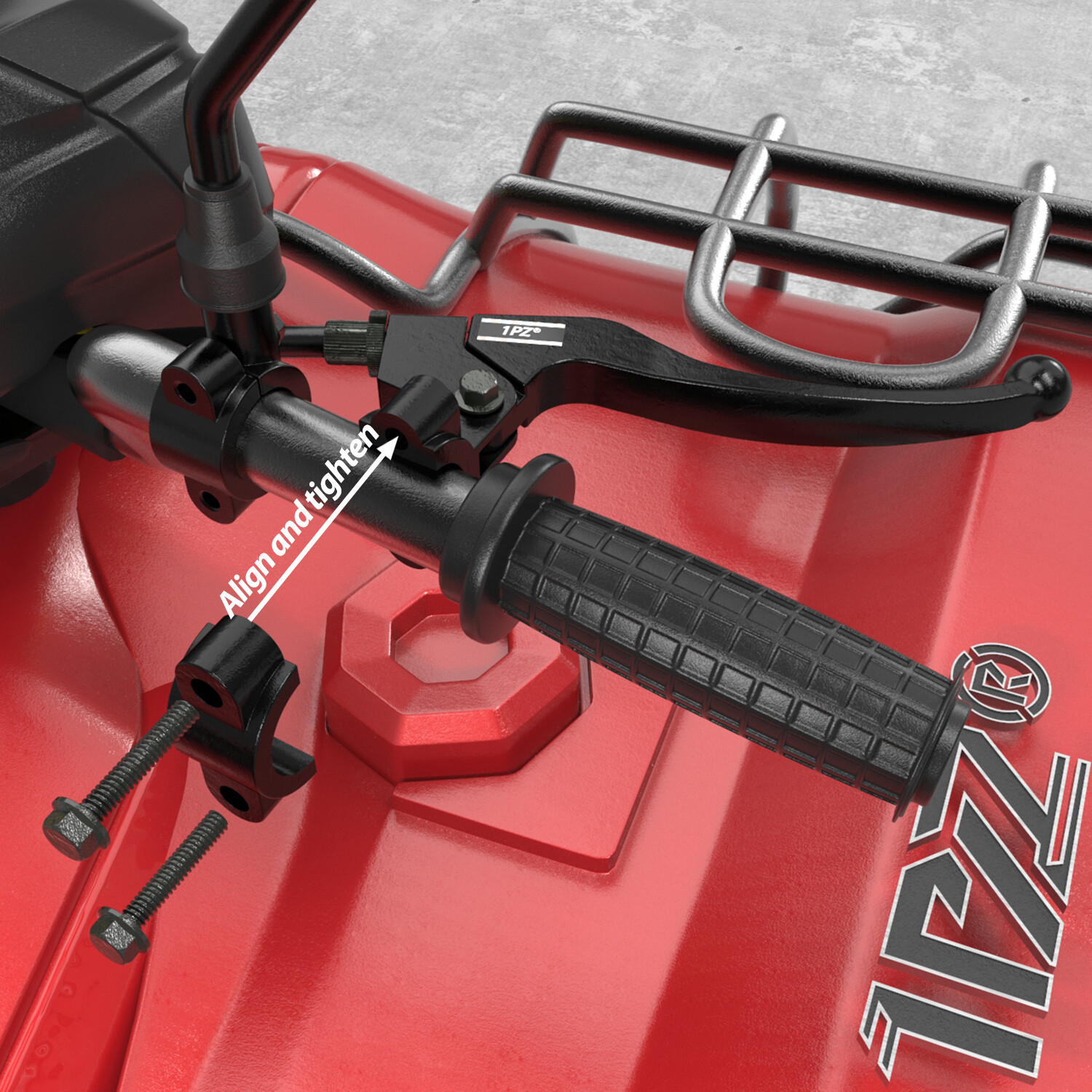 Shorty Black Clutch & Drum Brake Lever Perch Assembly Yamaha 7/8" 22mm Handlebar