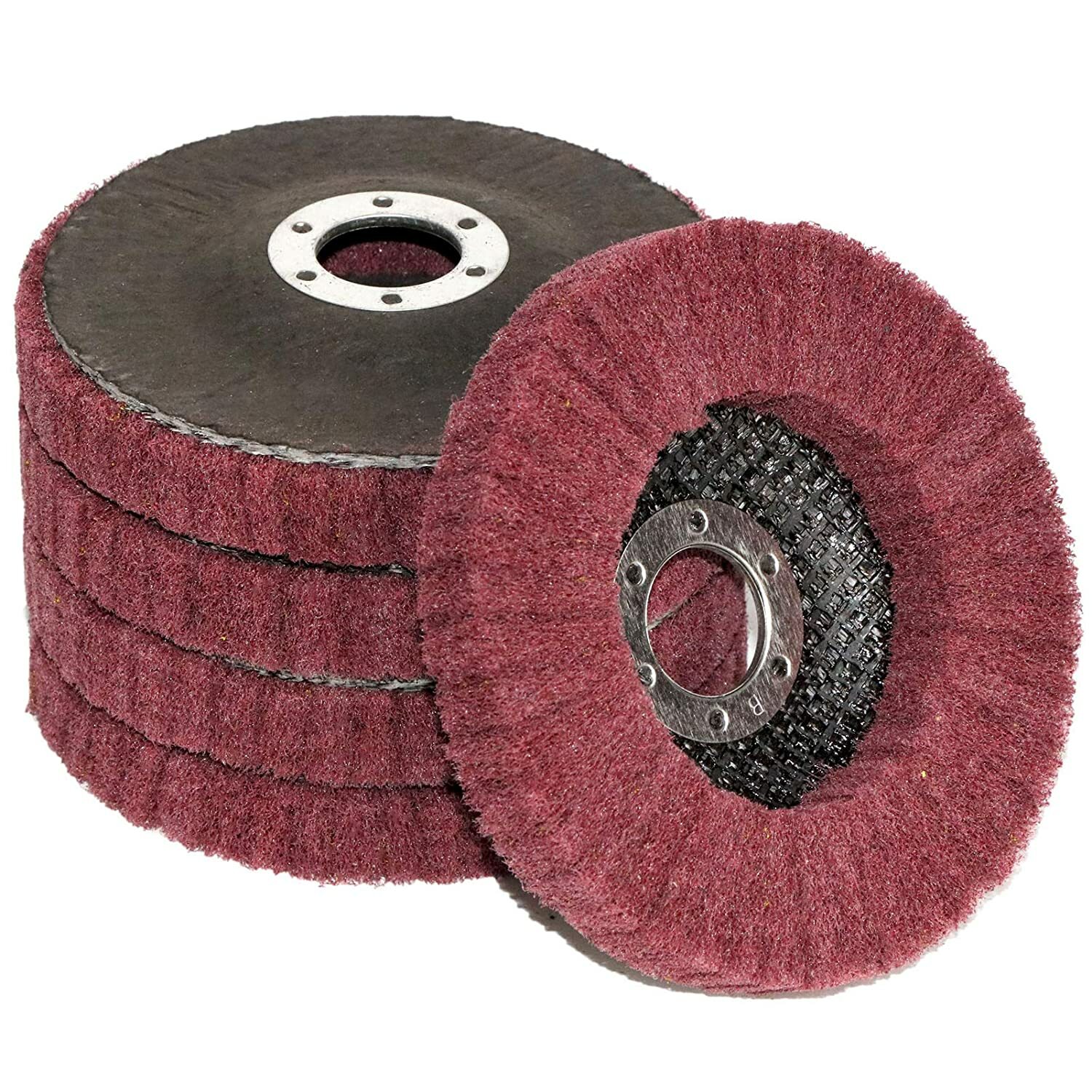 5PCS 4-1/2" Flap Discs Metal Abrasive Polishing Buffiing Wheel for Angle Grinder