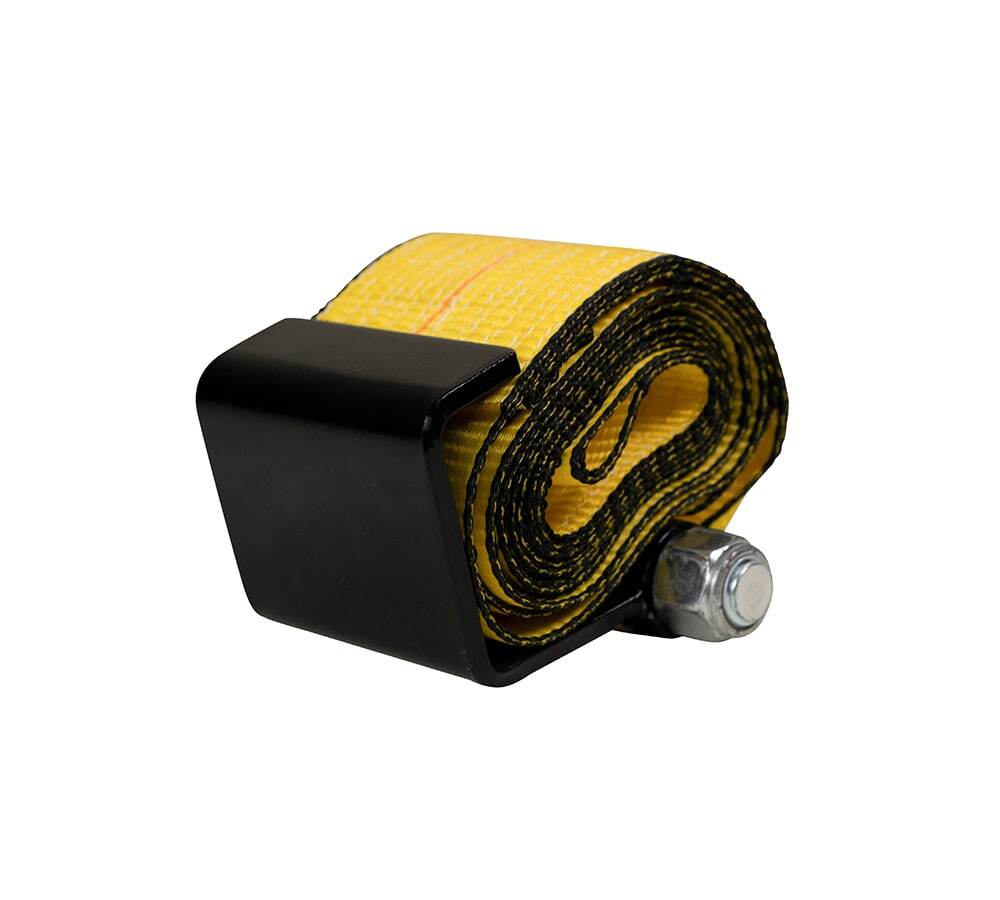 4 Pack 4"x5' Roll Off Container Winch Strap with Flat Hook 5400 # WLL Bolt-On
