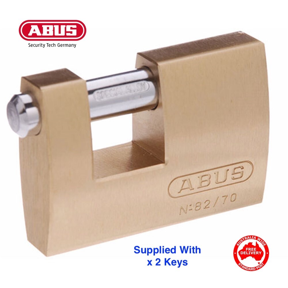 ABUS Padlocks -Monoblock  82/70 -70mm Brass Bodied Padlock-FREE POST