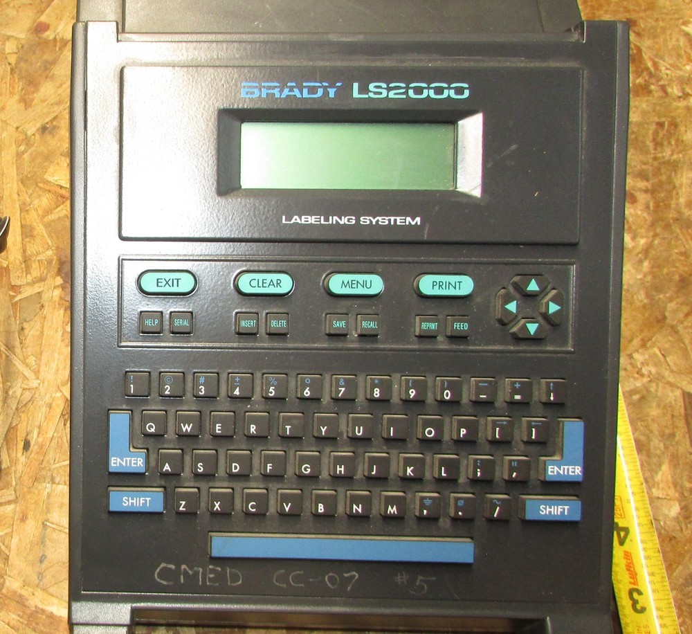 LOT Brady LS2000 Labeling System ID PRO Plus Wire Marker Printer Portable,Labels