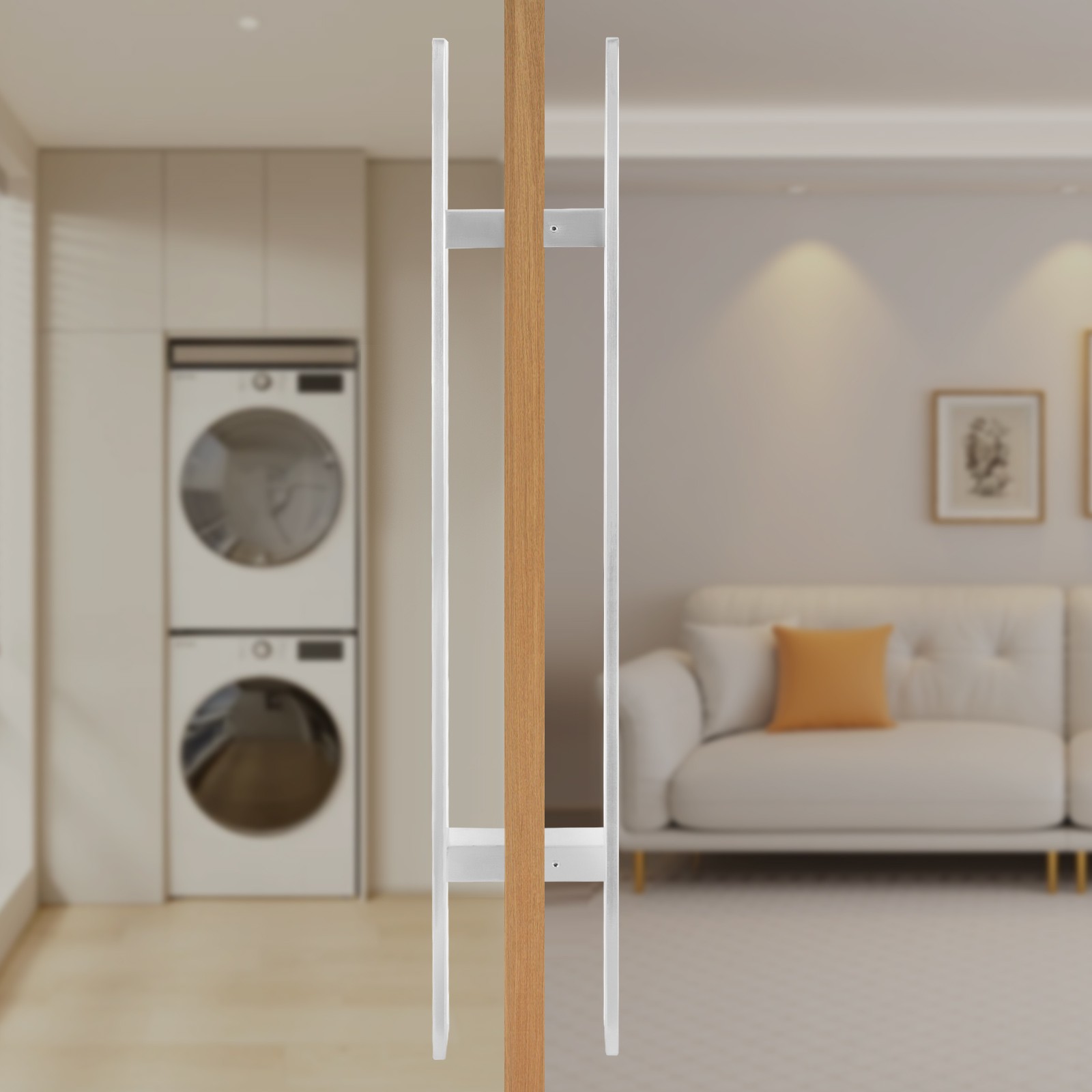 Dual Sided Push Pull Door Handle H-Shaped Handle Sliding Door Handle Stainless