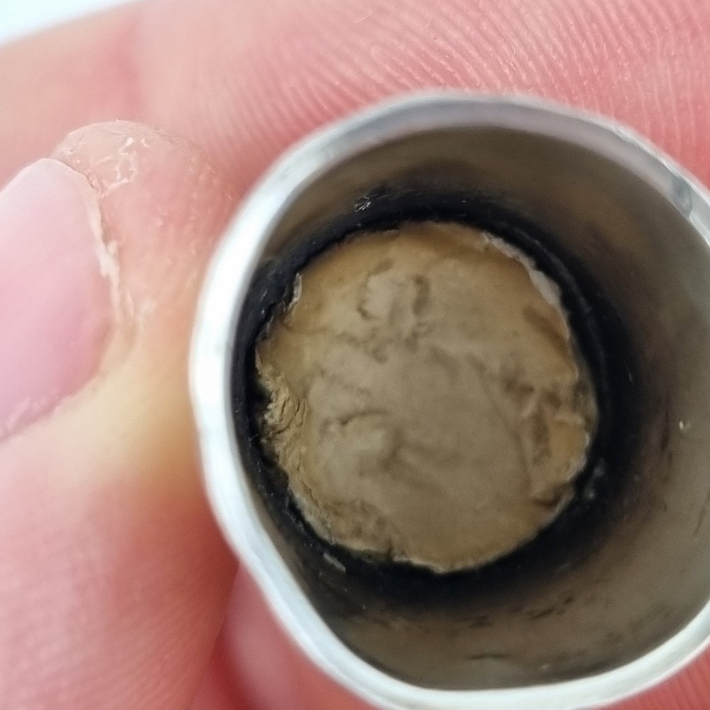 Antique Solid Silver Thimble Birmingham 1885 Thomas Oakley