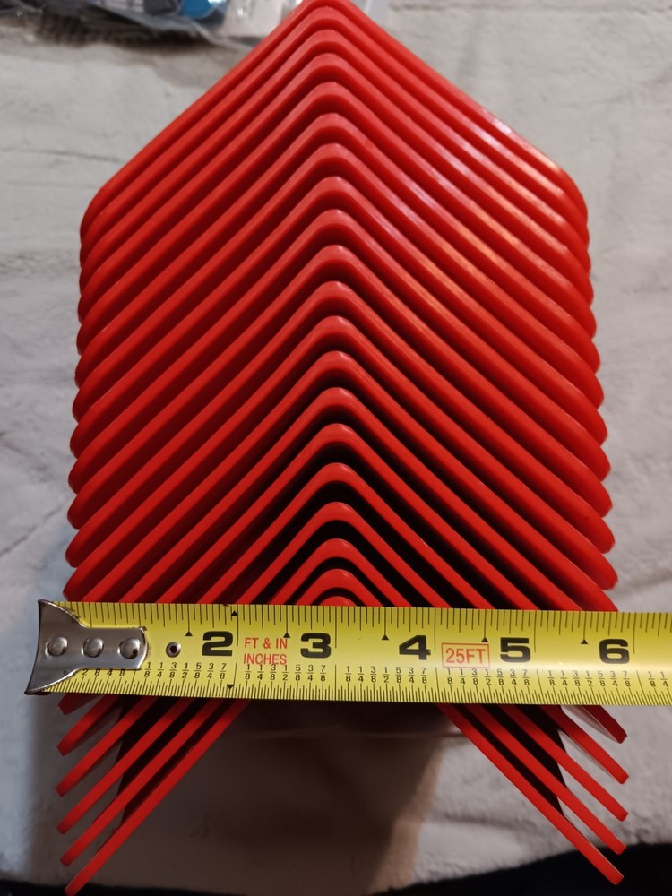 20 Pack Flatbed Edge Protectors for Cargo Loads (Red)