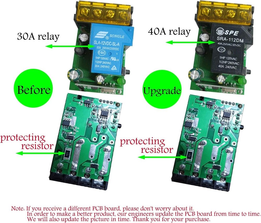 Long Range Wireless Light Switch Kitac110v/120v Rf Remote Control Switch With 40