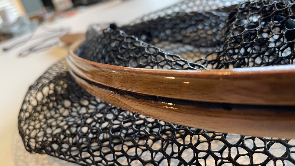 Burl Maple Landing Net (Two-Hearted Series)