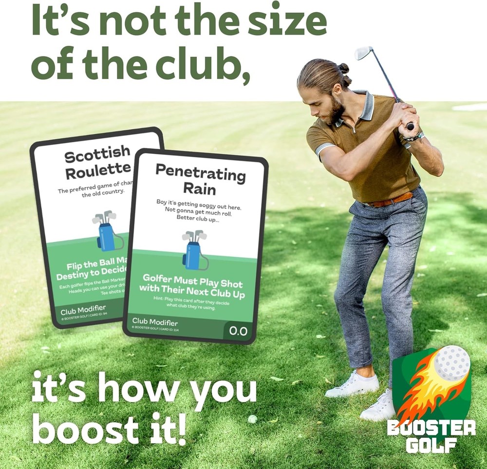 On-Course Golf Game - 100 Interactive Playable Cards - Perfect Gift for...