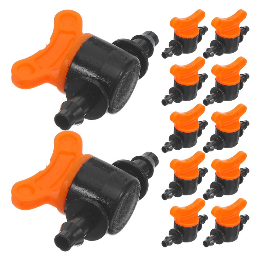 30 Pcs Capillary Mini Valve Drip Irrigation Shut off Valves System Barbed