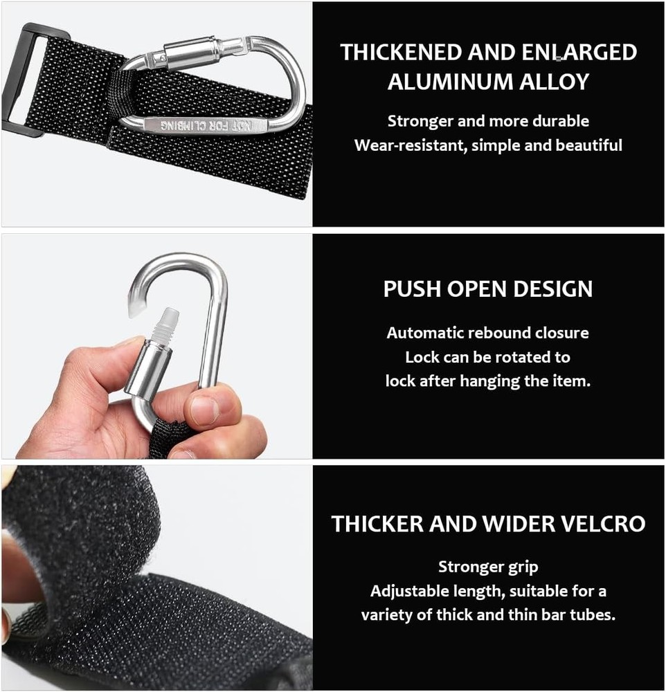 2 Pack Multipurpose Hook for Hanging Helmet, Goggle, Headsets, Durable Silver