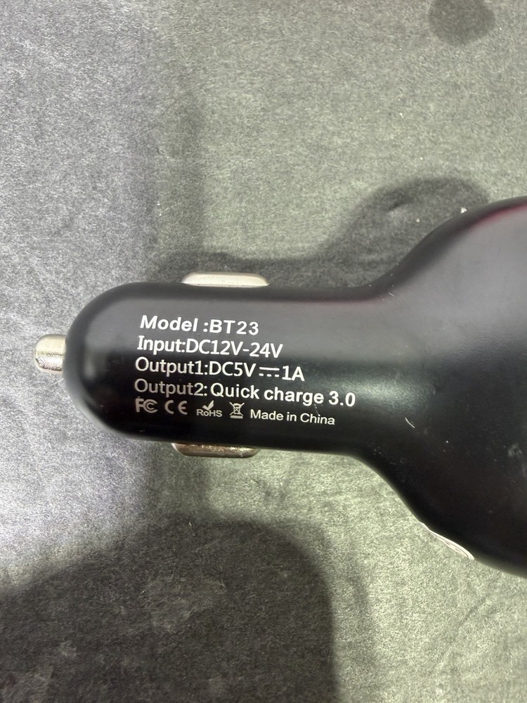 Lot Of 2 FM Car Wireless FM Transmitter Dual Fast Charging Multiport -