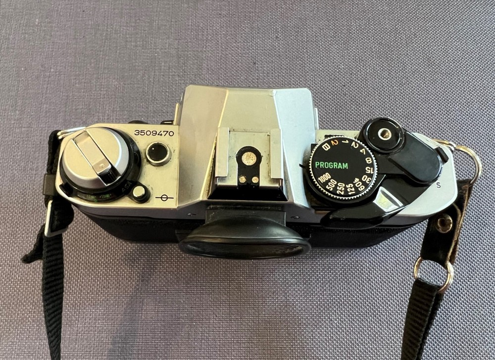 Canon AE-1 Program Camera Body Silver Japan TESTED