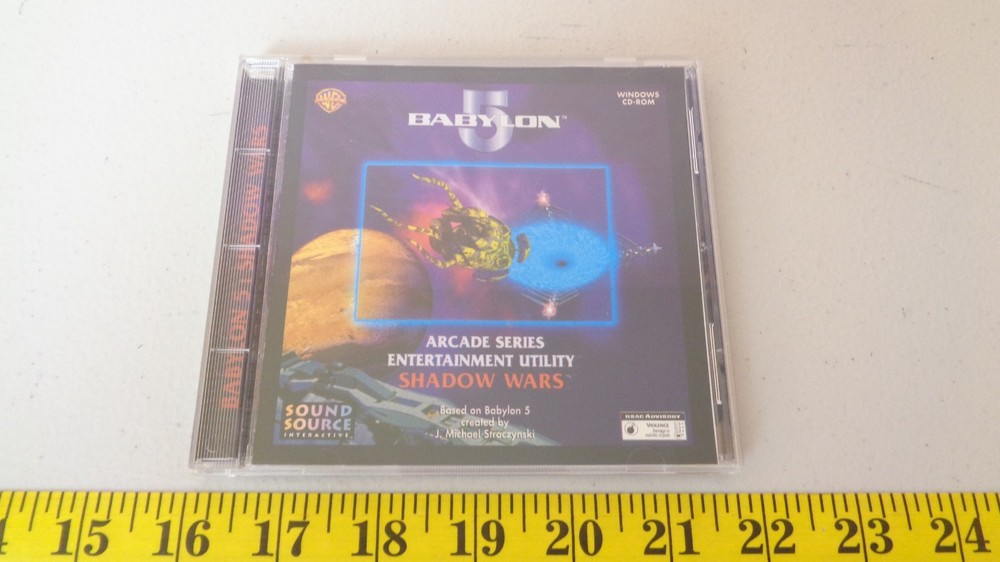 Babylon 5 Arcade Series Shadow Wars CD-ROM Computer Game Sound Source Interactiv