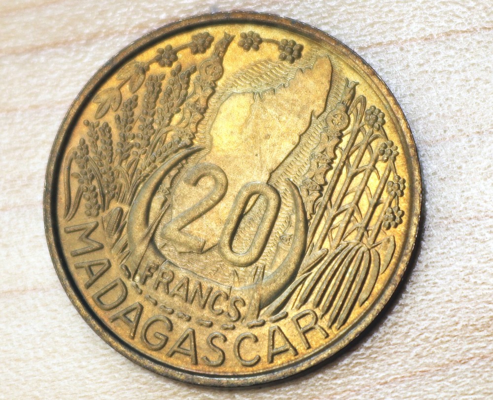 1953 Madagascar 20 Francs
