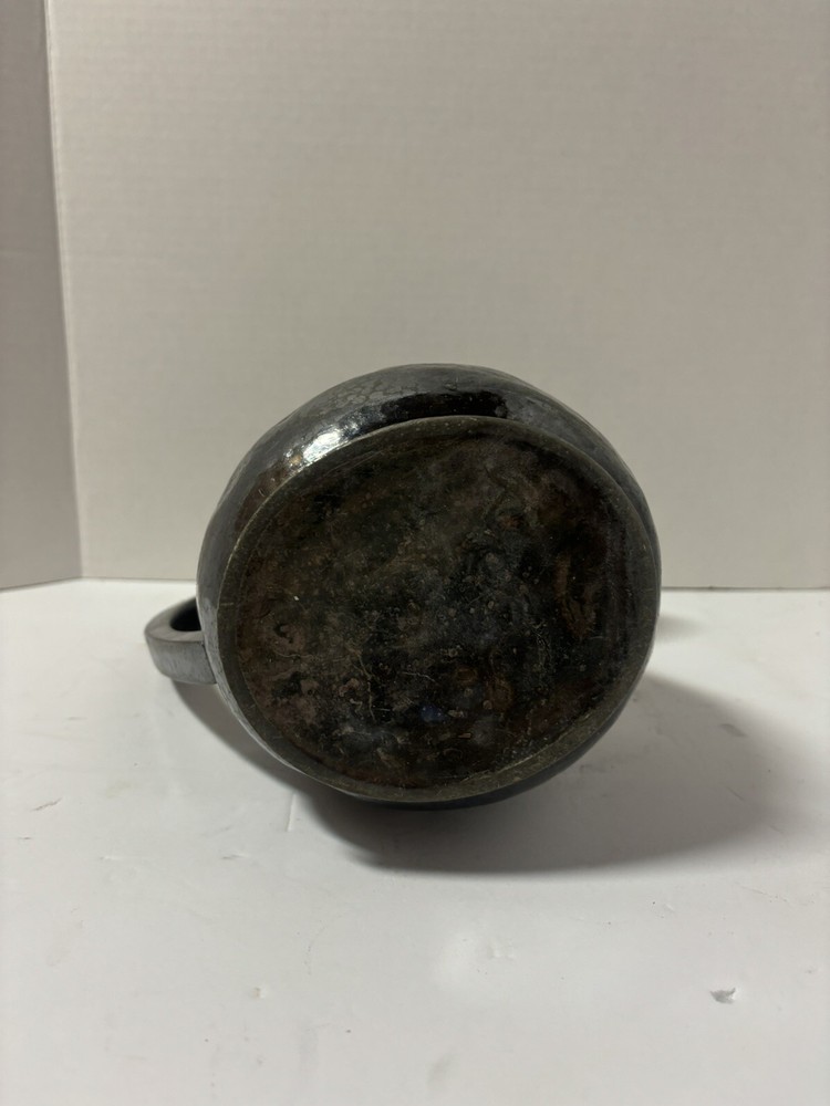 Silver antiqued distressed pitcher