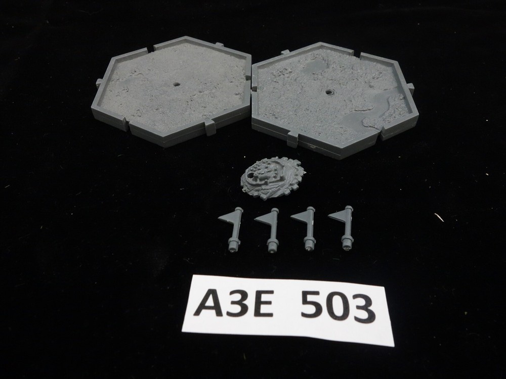 Warhammer Fantasy "Oldhammer" - 2 Mighty Empire Tiles w/ bits (oop plastic)