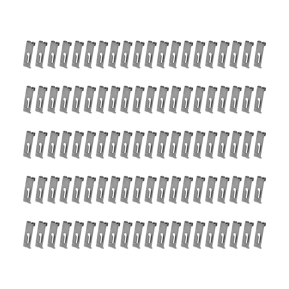 100 PCS Gridwall Utility Hook Grid wall Panel Display Picture Notch Chrome