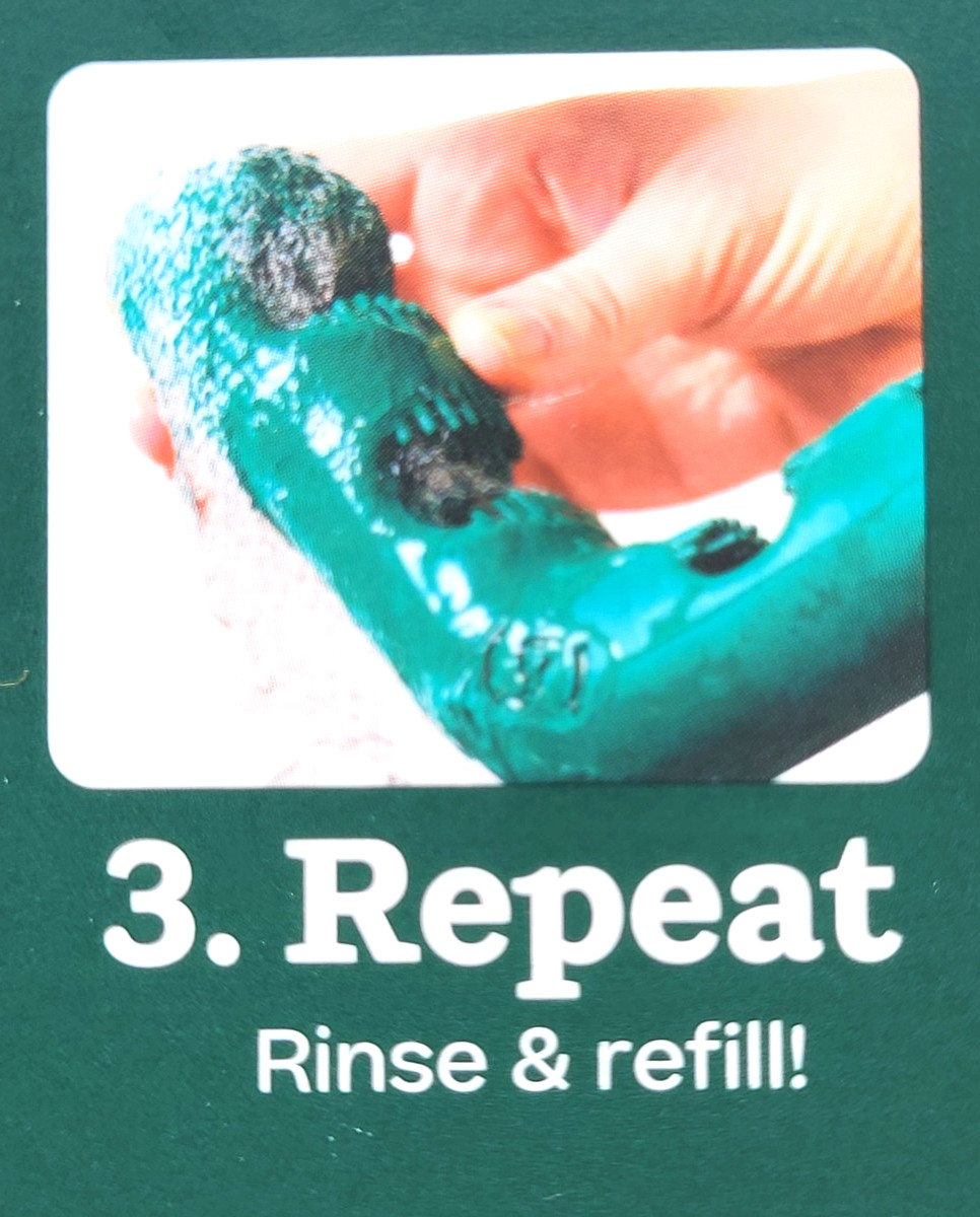 Woof Bite n' Brush Small Treat Holder Toothbrush Tough Non Toxic For Dogs 7"