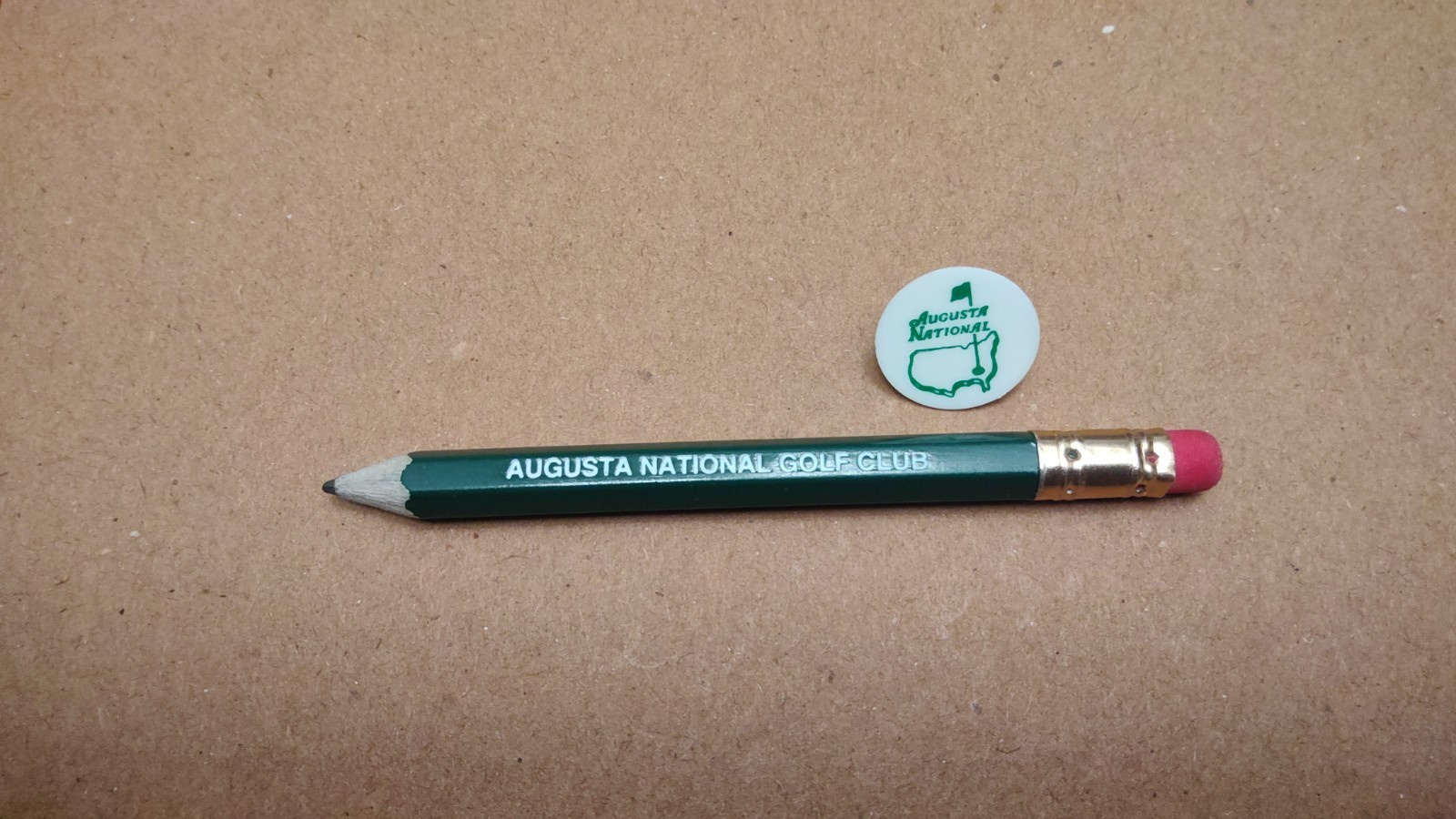 Augusta National Golf Club 1 Ball Marker 1 Pencil Masters Tournament
