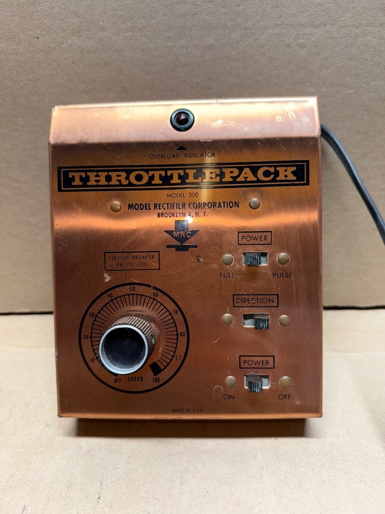 MRC THROTTLEPACK 500 MODEL TRAIN CONTROL - HO SCALE