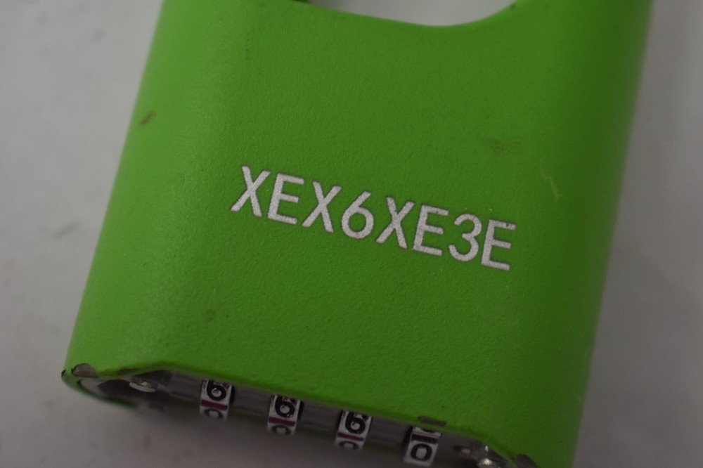 4 Digit Security Padlock Green Stainless Steel Short Shackle Combination Code