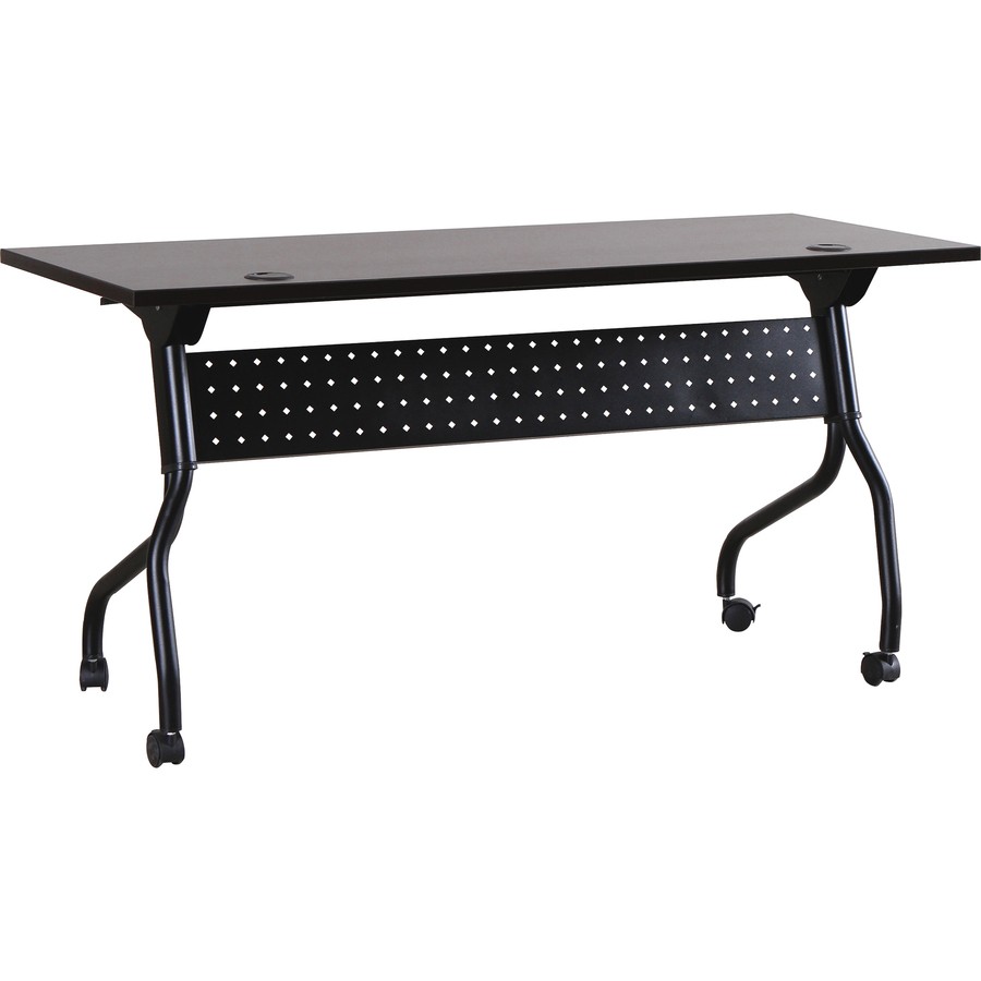 Lorell LLR60732 Training Table 48"x23.5" Espresso/Silver