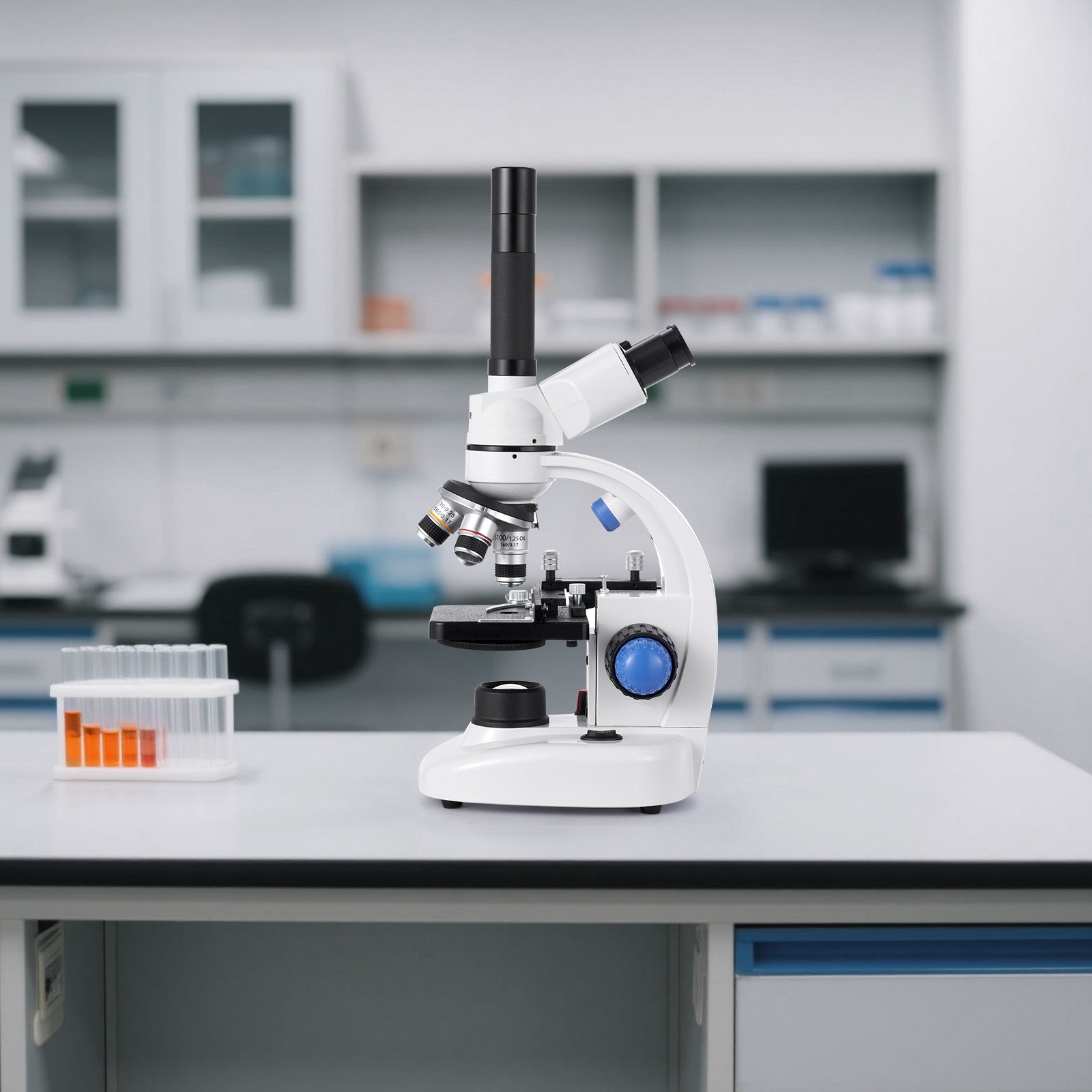 VEVOR Professional Trinocular Compound Microscope Kit 40-5000X Magnification