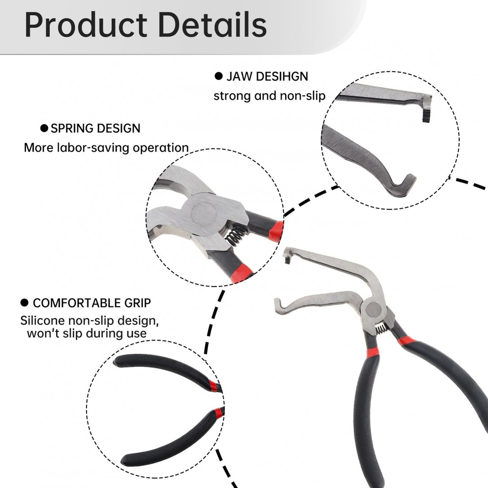 8" Electrical Disconnect Pliers 37980 Electrical System Tool 60 Degree