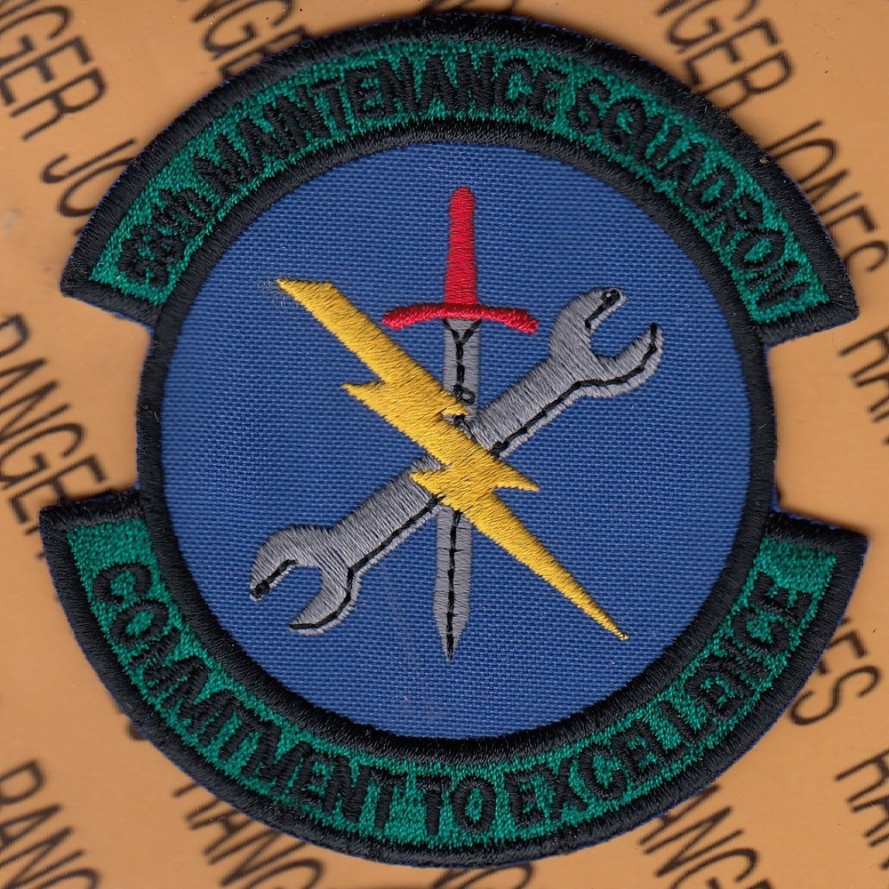 USAF Air Force 58th Maintenance Squadron MXS ~3.5" patch c/e