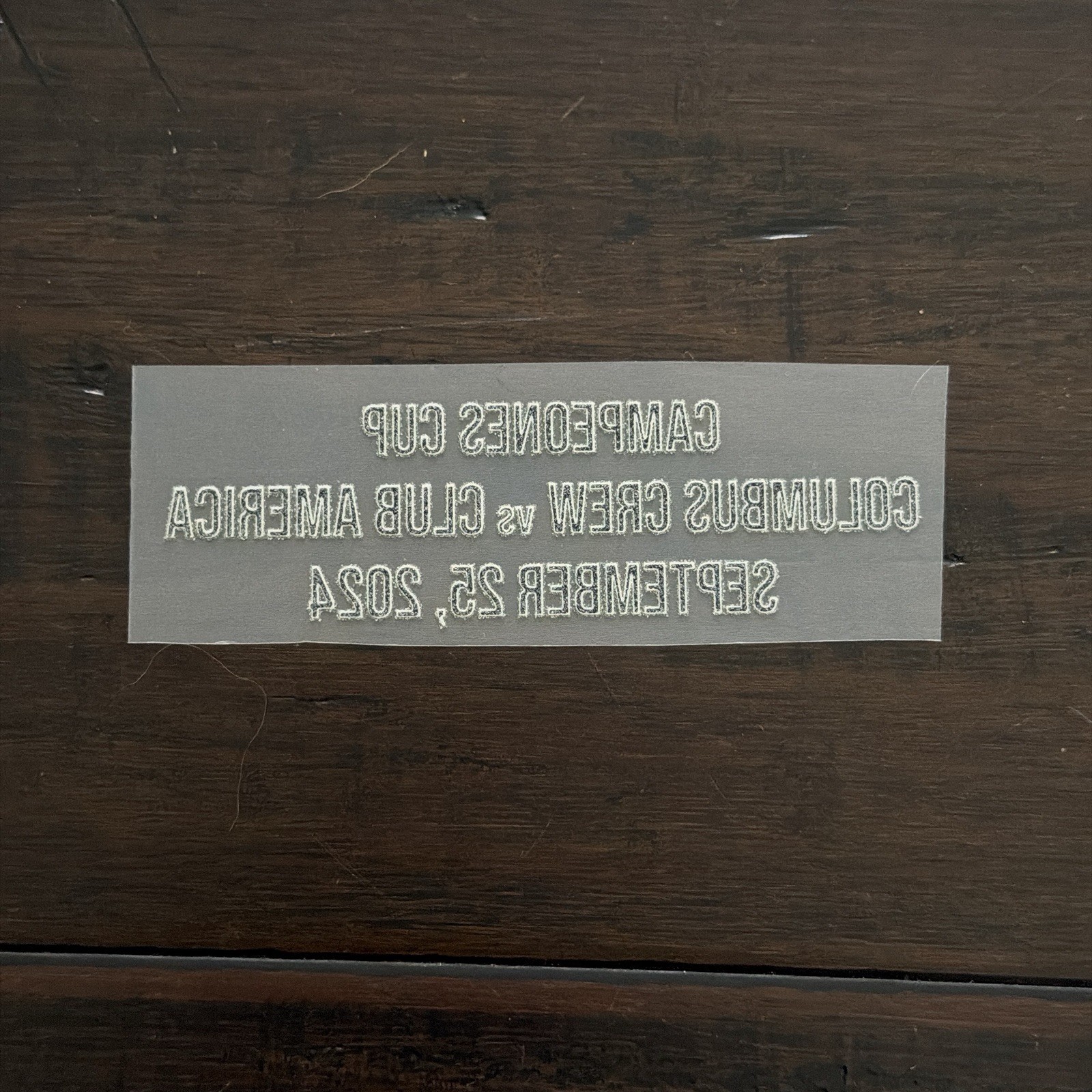 2024 Campeones Cup Club America MDT Match Detail Patch Badge Final Parche