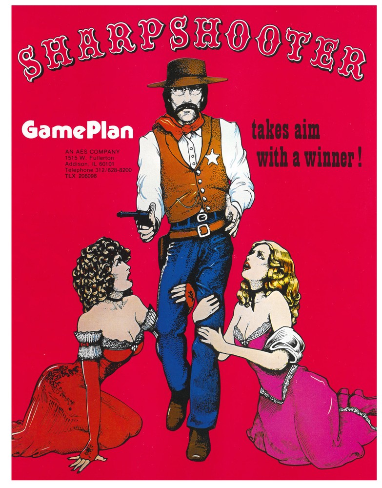 Sharp Shooter Game Plan Pinball Flyer / Brochure / Ad - Mint - Foldout