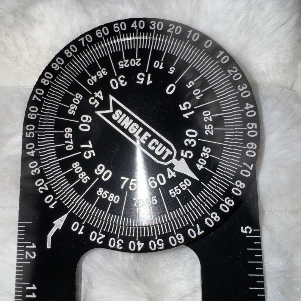 Miter Cut Saw Protractor | 7-Inch Rust Proof Angle Finder Precision Laser | New!