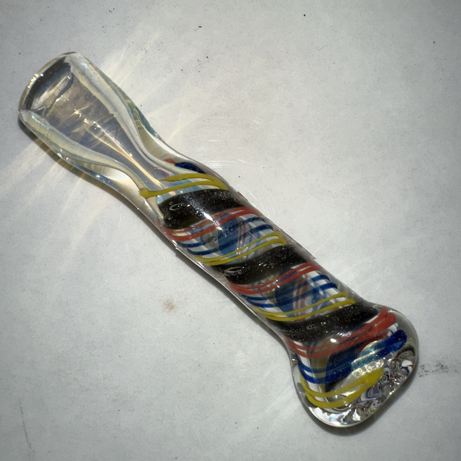 😎 8 PCS 🧡TOBACCO SMOKING PIPE ONE HITTER GLASS CHILLUM 💚 RANDOM COLOR