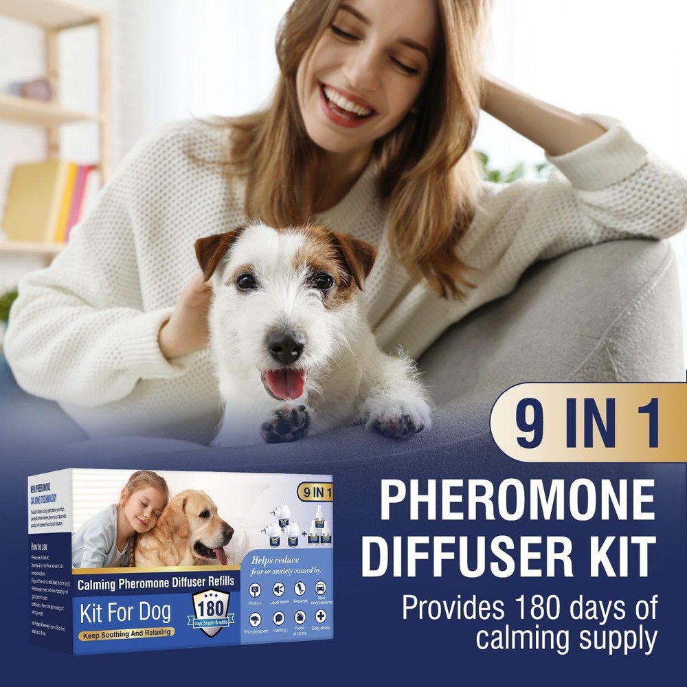 Calming Diffuser Kit Appeasing Dog Pheromones Pheromone Diffuser to Calm (3 P...