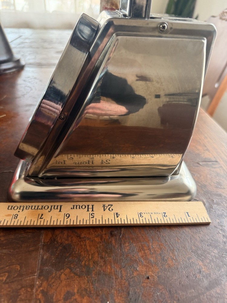 Typhoon Retro Mechanical Kitchen Scale 4kg 8lb Chrome Analog Dial